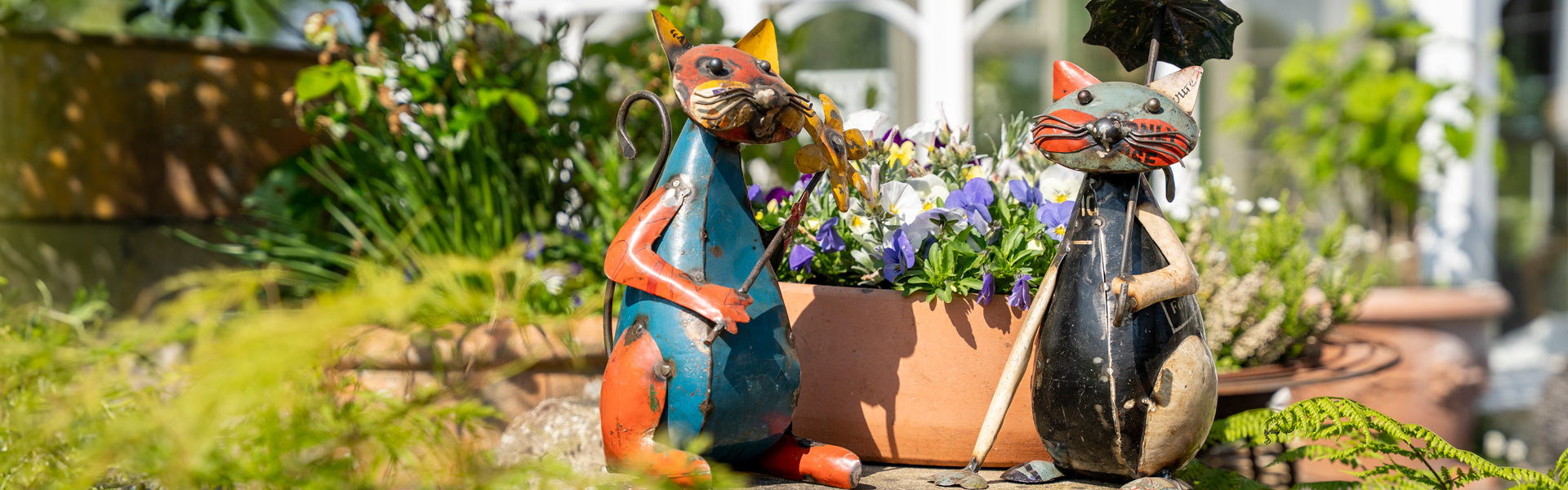 Recycled Metal Animal Ornaments