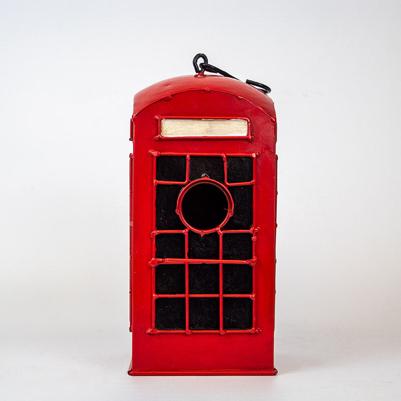 British Telephone Box Birdhouse Front