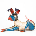 Recycled / Upcycled Tin Lying Dog Sculpture