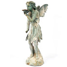 Garden Fairy with Lily in Verdigris Finish