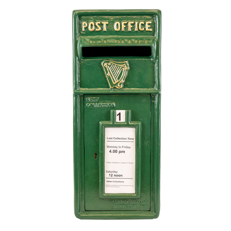 Irish Green Cast Iron Post Box