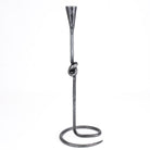 Hand Forged Iron Knot Candle Holder - Rustic Metal Taper Stand - Unique Iron Anniversary Gift