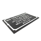 Large No Trespassing Sign