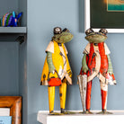 Pair of Metal Frog Ornaments