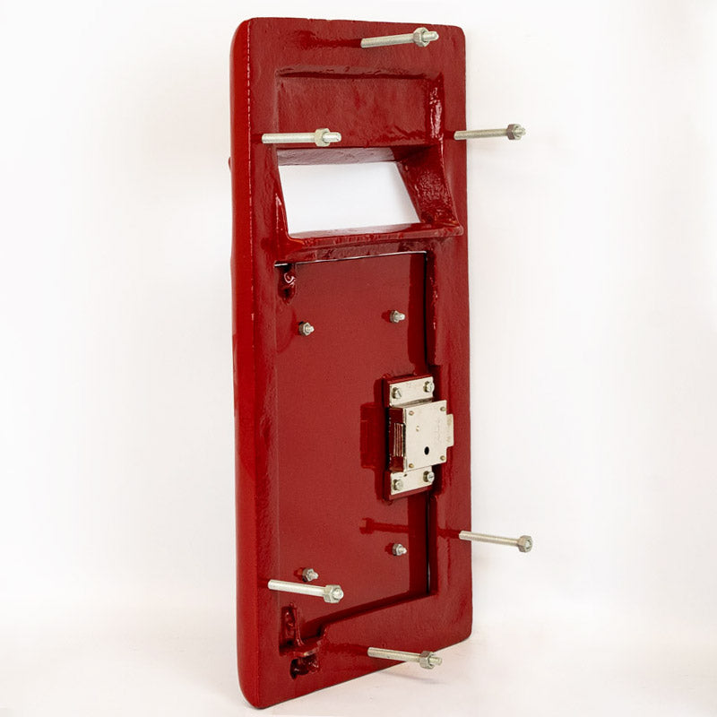 Cast Iron Red Post Box Front