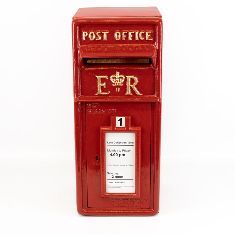 Red ER Wall Mounted Post Box