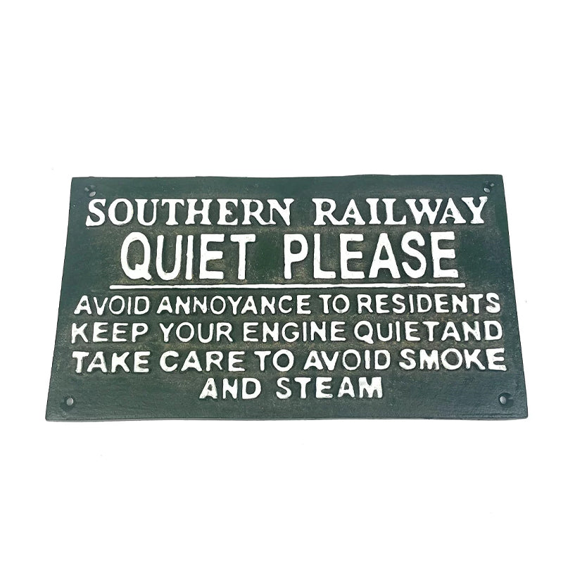 Reproduction Cast Iron Southern Railway Sign