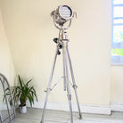 Stainless Steel Naval Indoor Spotlight on Tripod