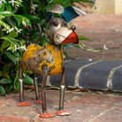 Standing Dog in Recycled Metal