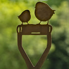 Robins Garden Ornament On a Spade Robin Garden Stake - Forge & Foundry Limited