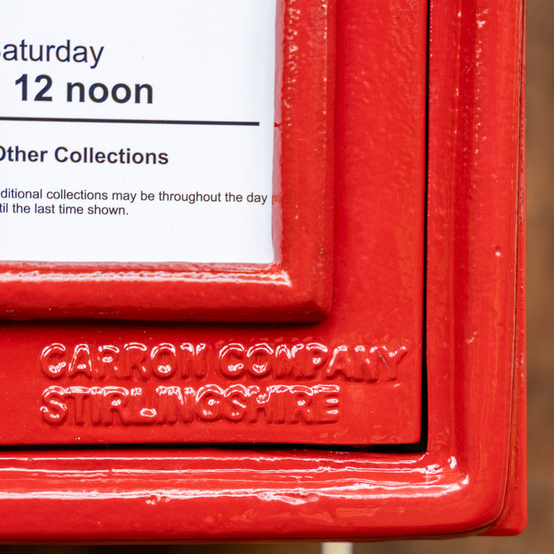 Red ER Wall Mounted Post Box