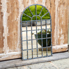 Curved Window Pane Mirror