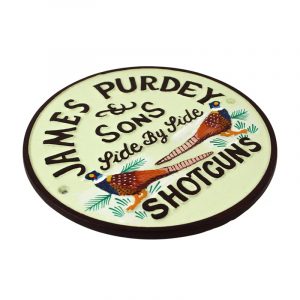 Purdey & Sons Cast Iron Sign