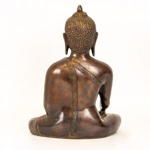 Serene Brass Sitting Buddha