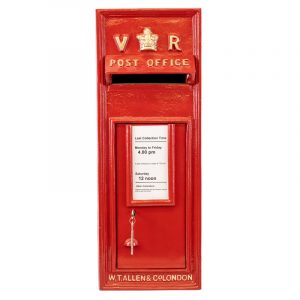 Victorian Regina Cast Iron VR Red Post Box