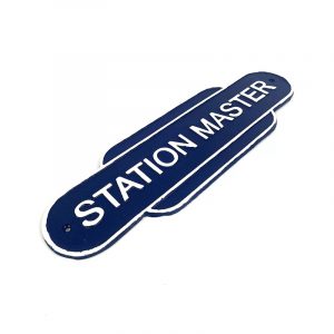 Cast Iron Station Master Railway Sign