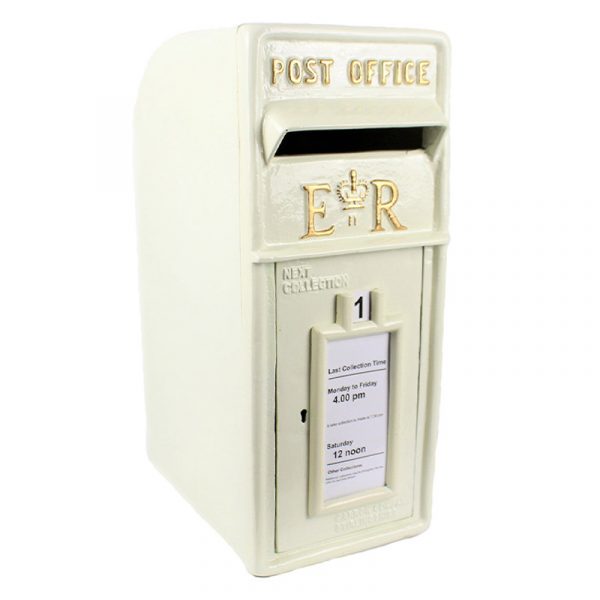 Elizabeth Regina ER White Post Box