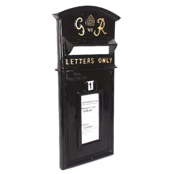 George Rex Black GR Post Box Front