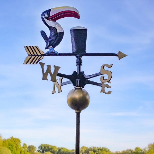 Cast Aluminium Outdoor Toucan Weathervane