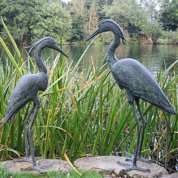 Decorative Outdoor Heron Statue | Forge & Foundry