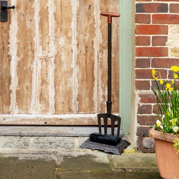 Garden Fork Boot Scraper and Brush