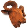 Rusty Cast Iron Rams Head