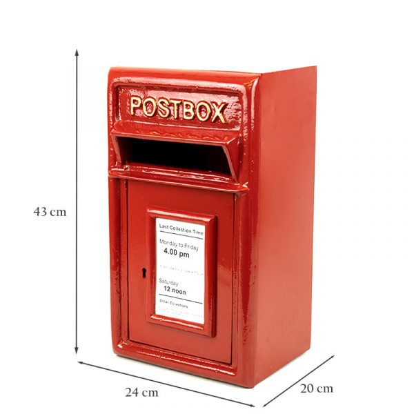 Red Wall Mounted Letter Box