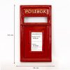 Cast Iron Red Post Box Front