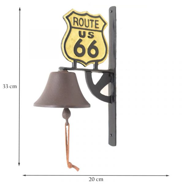 Route 66 Highway Cast Iron Bell