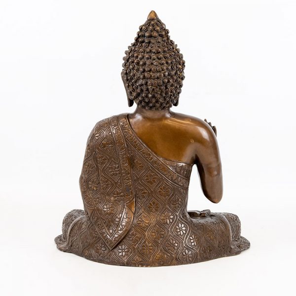 Serene Brass Sitting Buddha