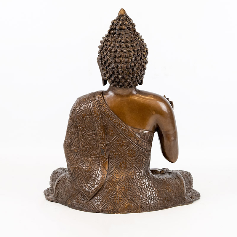 Serene Brass Sitting Buddha | Forge & Foundry