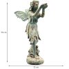 Cast Iron Fairy Verdigris Garden Statue