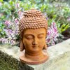 Freestanding Cast Iron Buddha Head