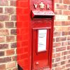 Victorian Regina Cast Iron VR Red Post Box