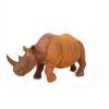 Solid Outdoor Cast Iron Rhino Statue