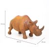 Solid Outdoor Cast Iron Rhino Statue