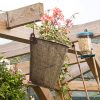 Rustic Wall Hanging Metal Planter