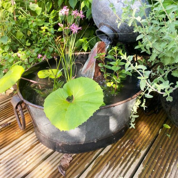 Rustic Oval Garden Planter