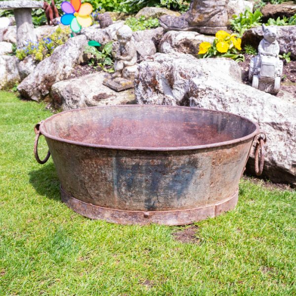 Rustic Oval Garden Planter