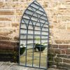 Tall Arched Metal Glass Mirror