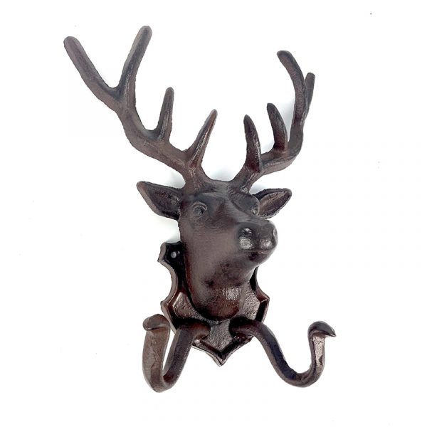 Cast Iron Deer Head Hook Coat Rack Forge Foundry