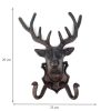 Cast Iron Deer Head Coat Hook Rack