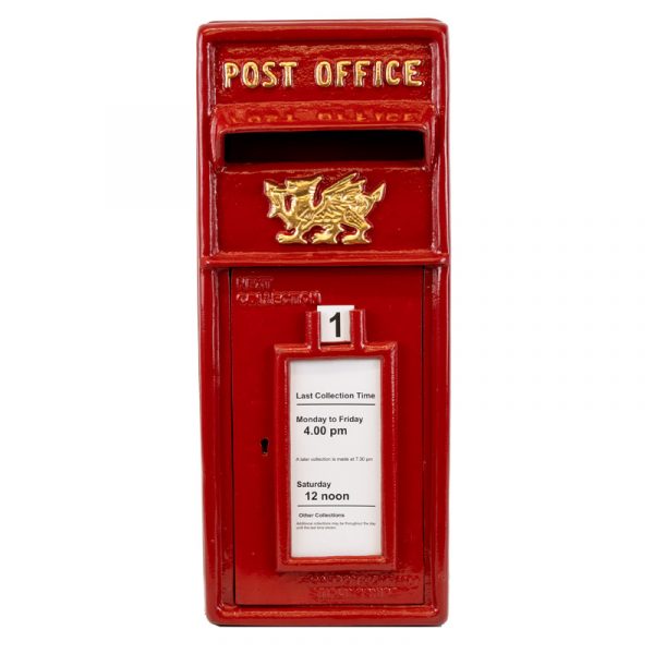 Welsh Golden Dragon Red Post Box