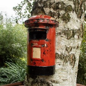 British Pillar Post Box Bird House