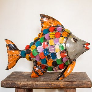 Handmade Recycled Tin Fish