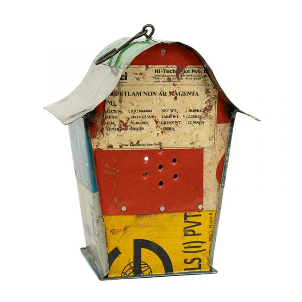 Handmade Tin Upcycled Birdhouse