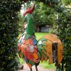 Handmade Upcycled Cockerel Statue