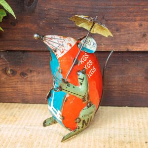 Recycled Metal Mouse Sculpture