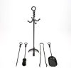 Wrought Iron 4 Piece Fireplace Companion Set