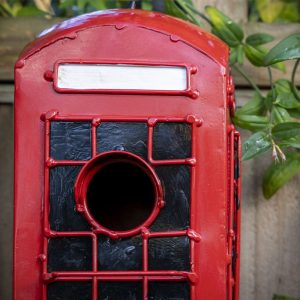 British Telephone Box Birdhouse